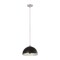 Z-Lite Landry 1 Light Pendant, Matte Black & Chrome 1004P14-MB-CH - alternate 7
